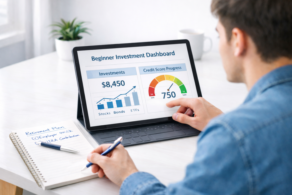 Personal finance guide beginner investing and credit score growth